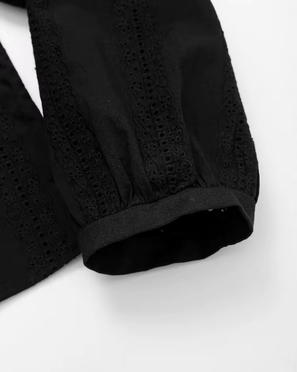 Borduurblouse met Lange Mouwen in Vintage Stijl voor Dames