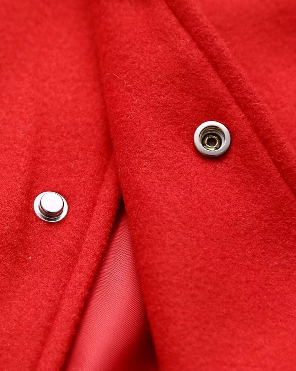 Casual Rood Jasje met O-hals en Knoopjes voor Dames