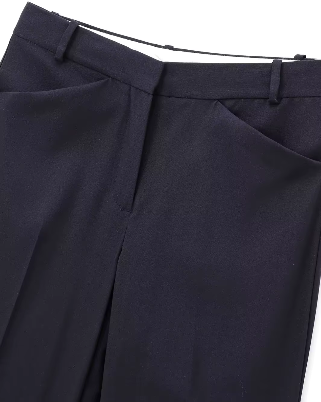 Elegante Luxe Marine Blauwe Blazer en Broek Set voor Dames