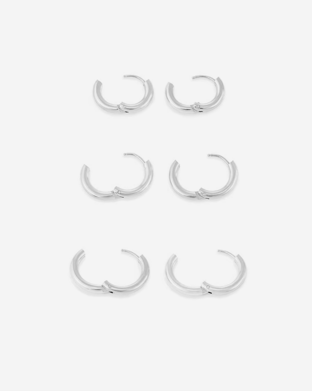 Minimalistische Ronde RVS Statement Oorbellen voor Dames