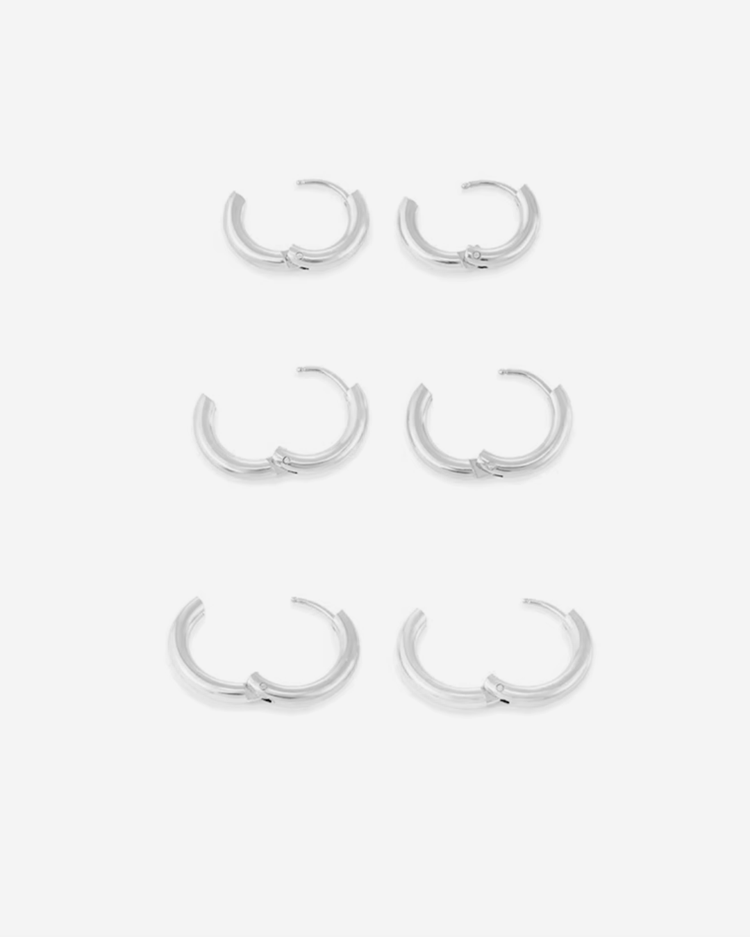 Minimalistische Ronde RVS Statement Oorbellen voor Dames