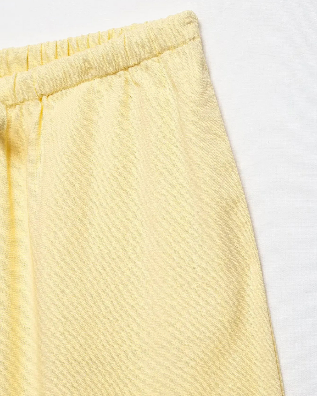 Linnen 2-Delige Set - Kimono Stijl Lace-Up Top & Wijde Broek voor Dames