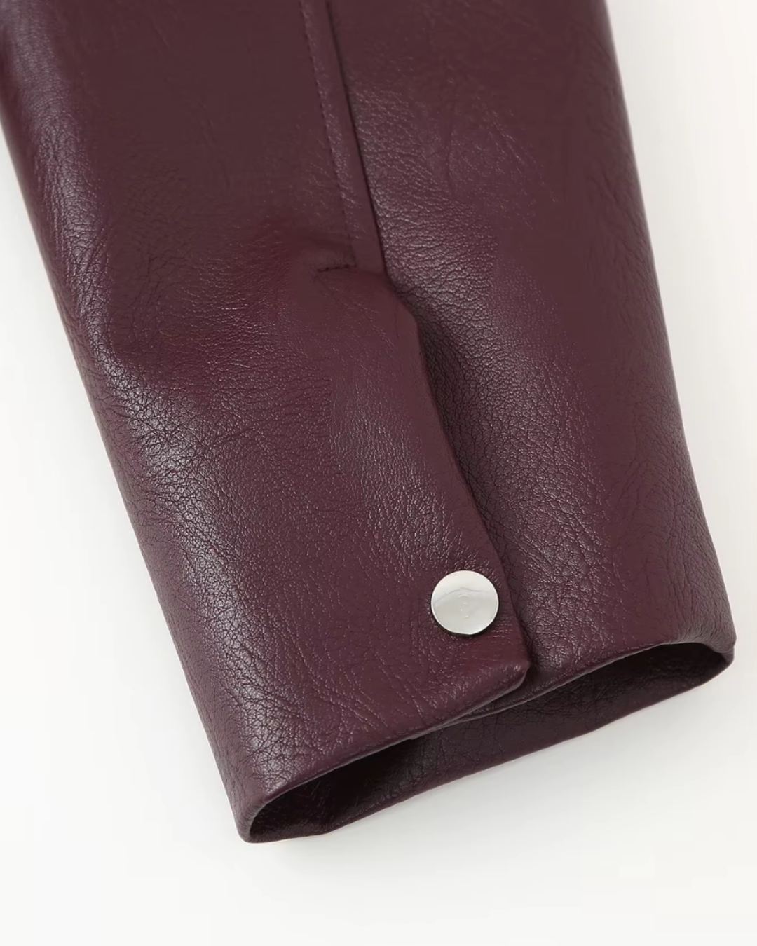 Vintage Oversized Leren Retro Jas voor Dames