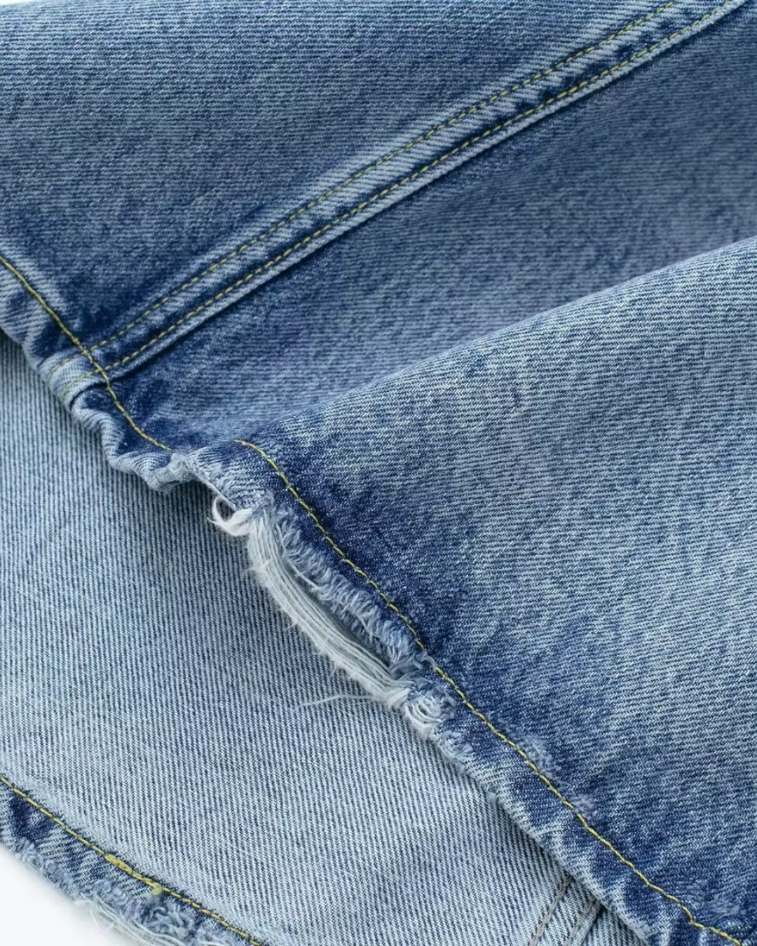 Denim Zomerjurk met Kraag en Zakken voor Dames