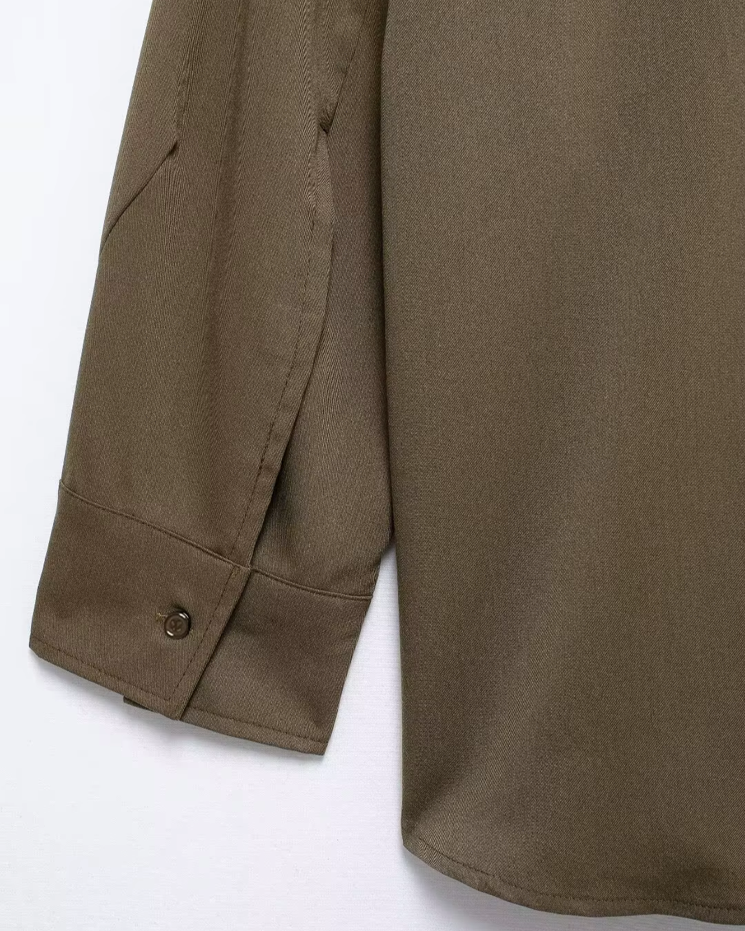 Vintage Bruine Chique Blouse met Verstelbare Knopen voor Dames