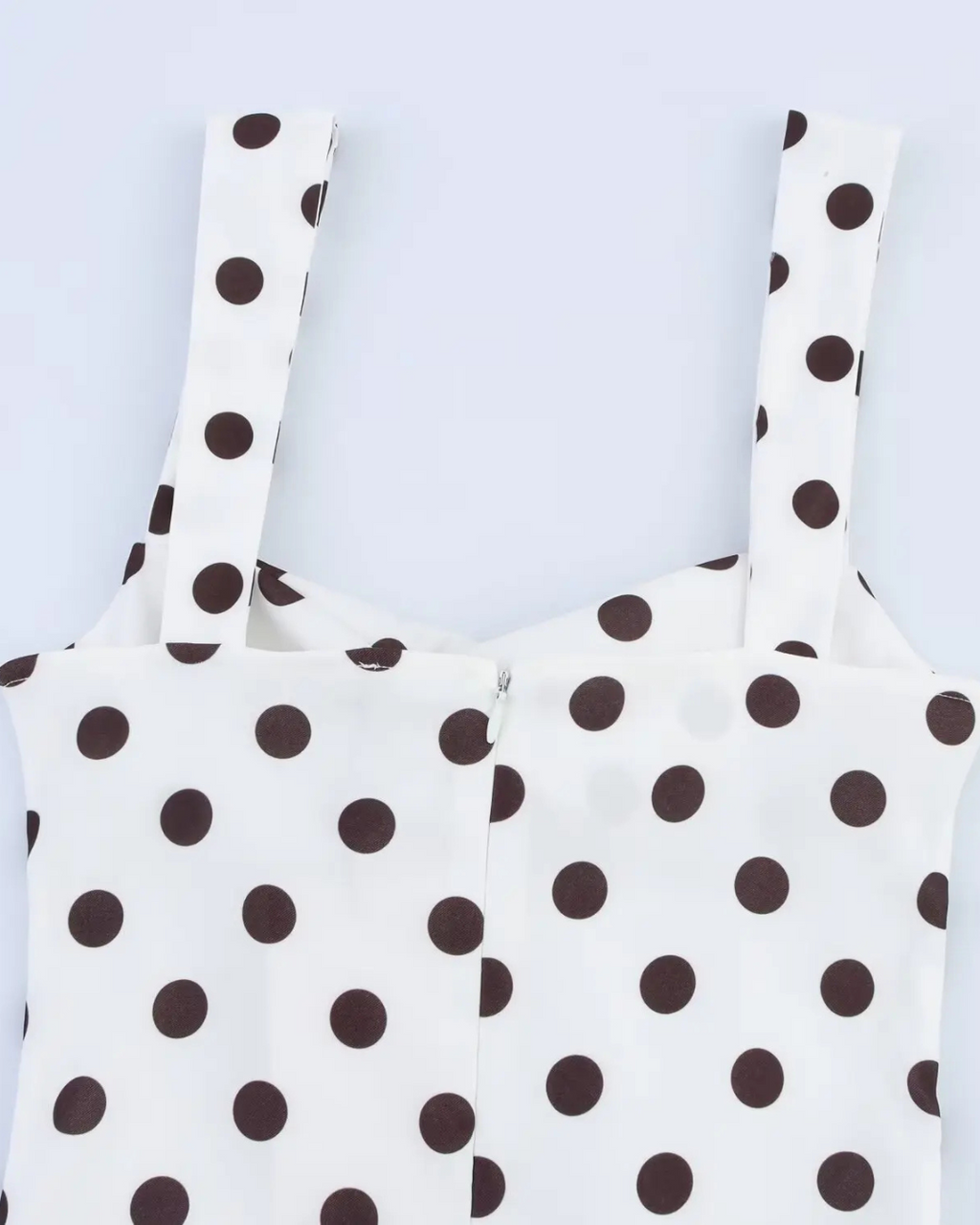 Mouwloos Backless Polkadot Mini Jurk voor Dames