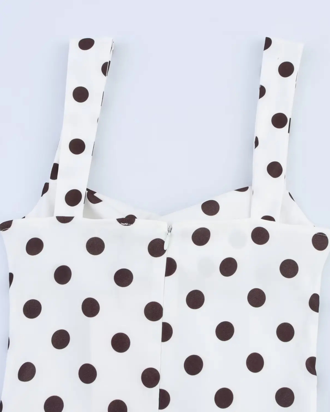 Mouwloos Backless Polkadot Mini Jurk voor Dames
