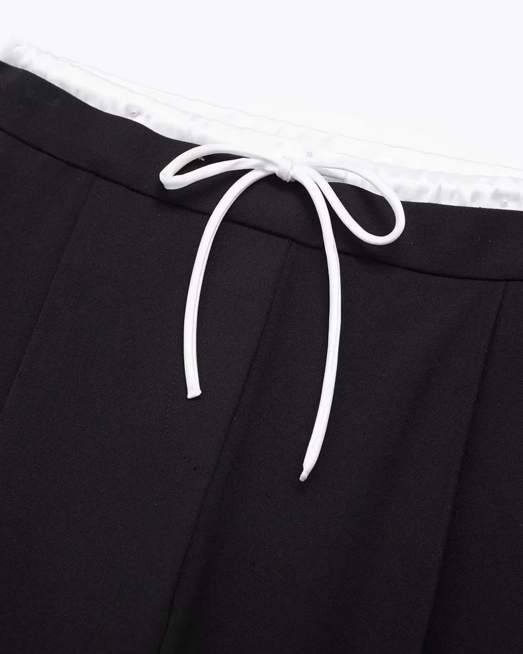 Vintage Rechte Broek met Trekkoord voor Dames