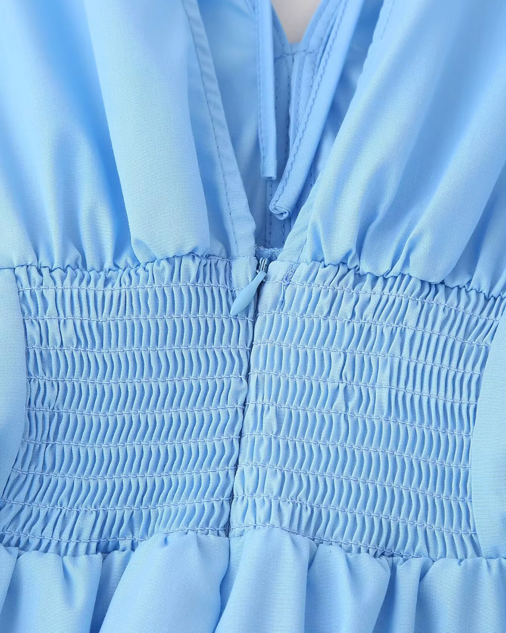 V-hals Zomerjurk met 3D Bloemen en Korte Mouwen voor Dames