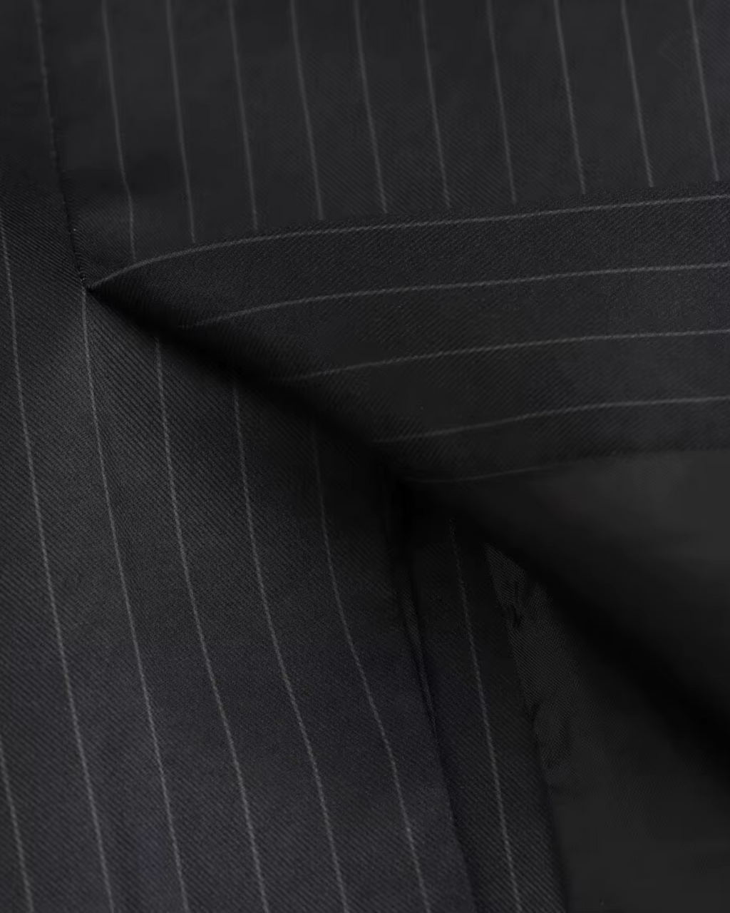 Gestreepte Zwarte Tweedelige Blazer en Broek Set voor Dames