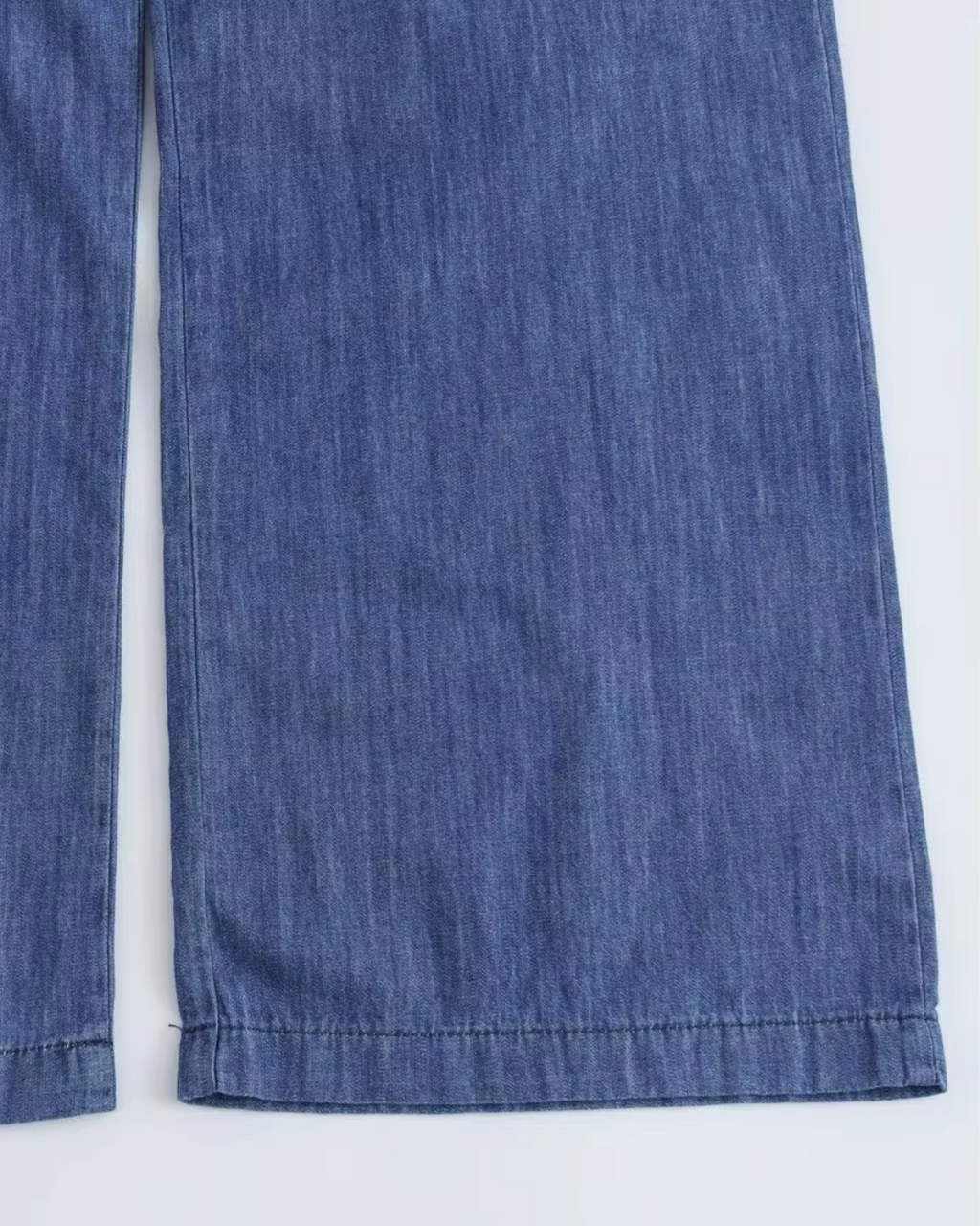 Denim Drape Broek voor Dames