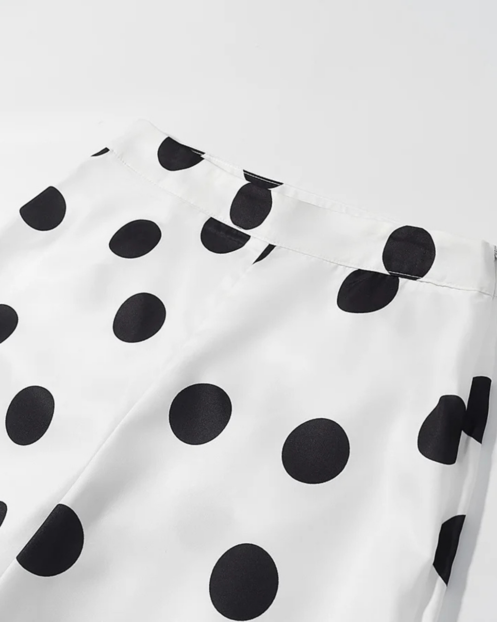 Tweedelige Set met Strapless Polkadot Top en Broek voor Dames