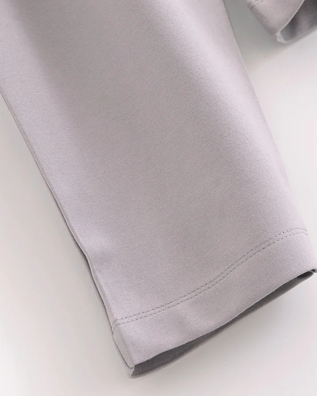 2-Delige Set met Slim Fit Top en Broek in Stretchstof voor Dames