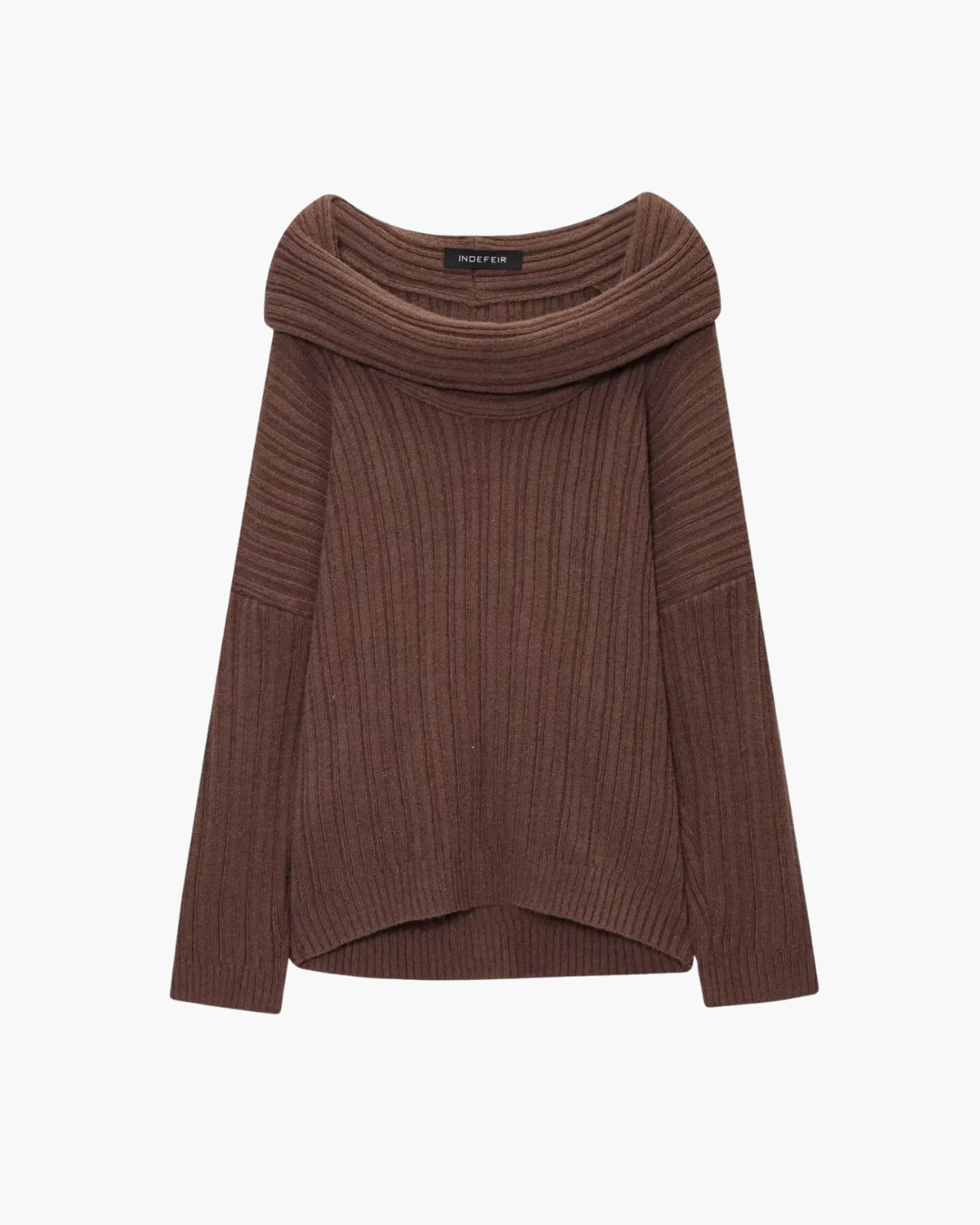 One-Shoulder Gebreide Trui met Losse Pasvorm voor Dames