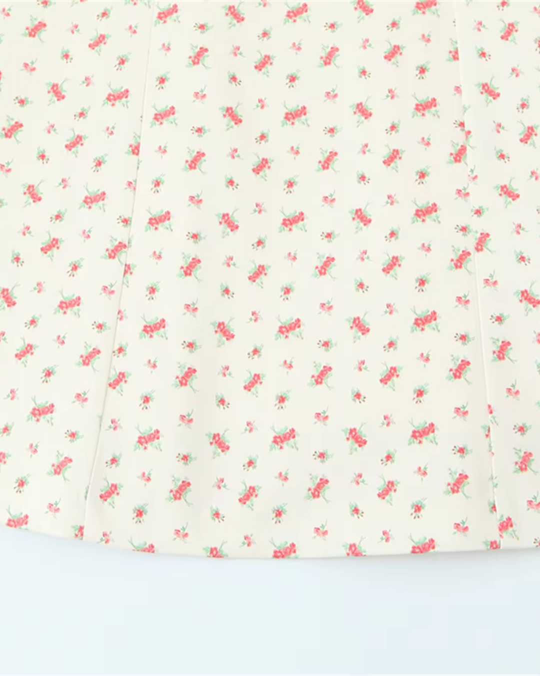 Korte Jurk met Vierkante Kraag en Bloemenprint voor Dames