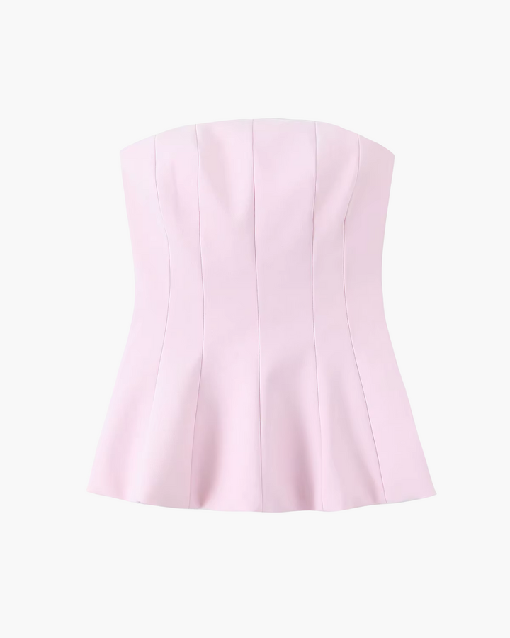 High Street Strapless Top met Rits voor Dames