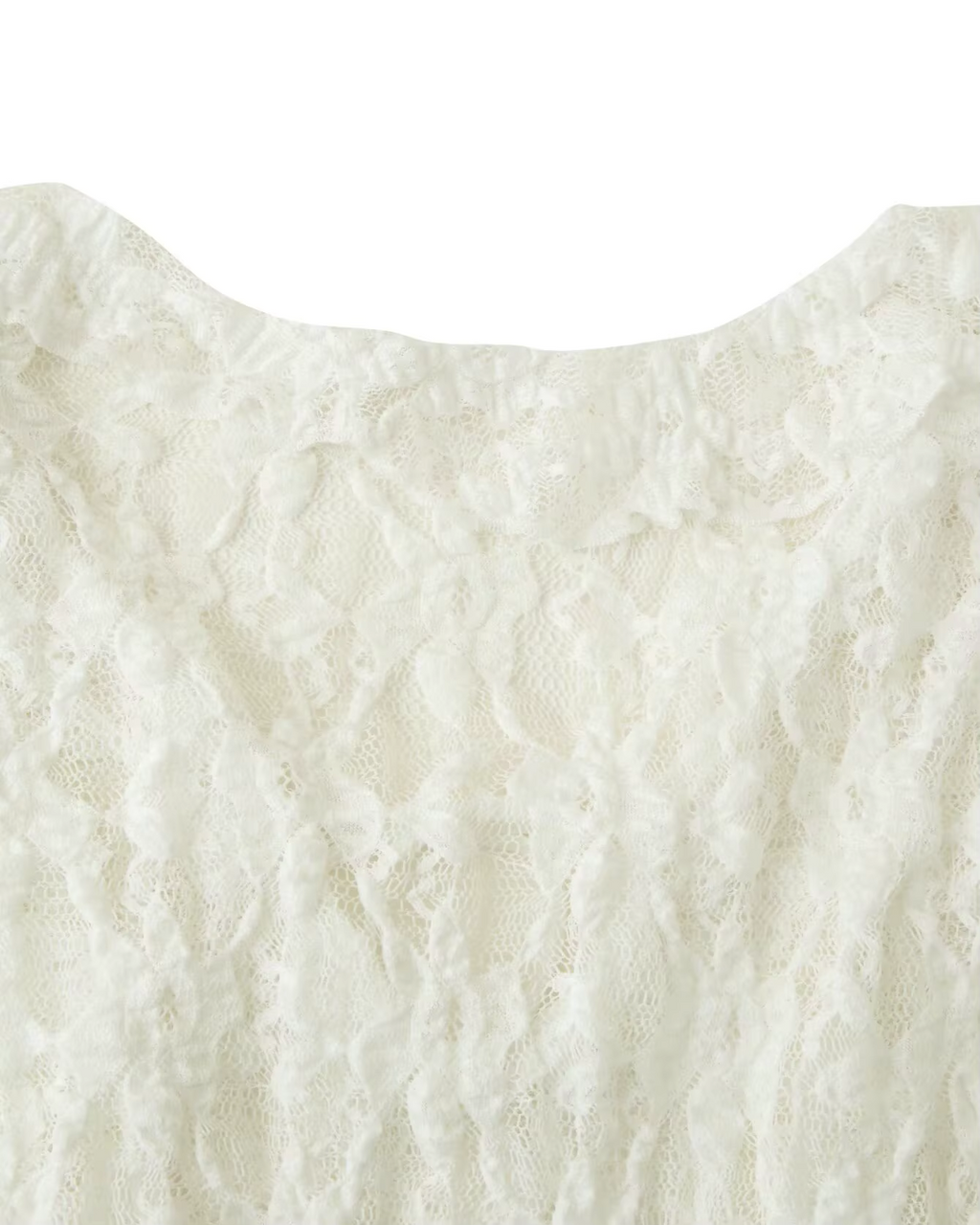 V-hals Blouse met Kant en Lange Mouwen voor Dames