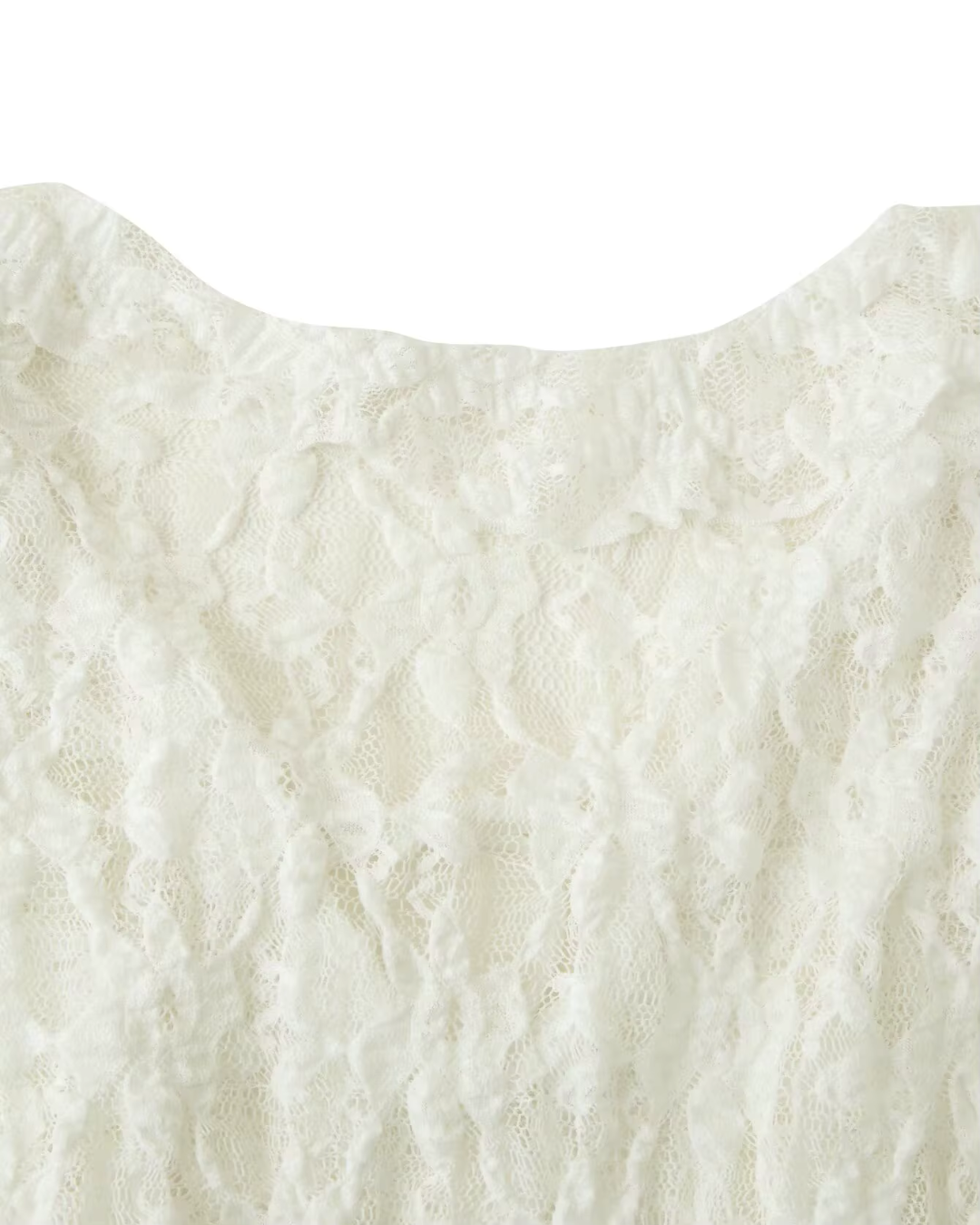 V-hals Blouse met Kant en Lange Mouwen voor Dames