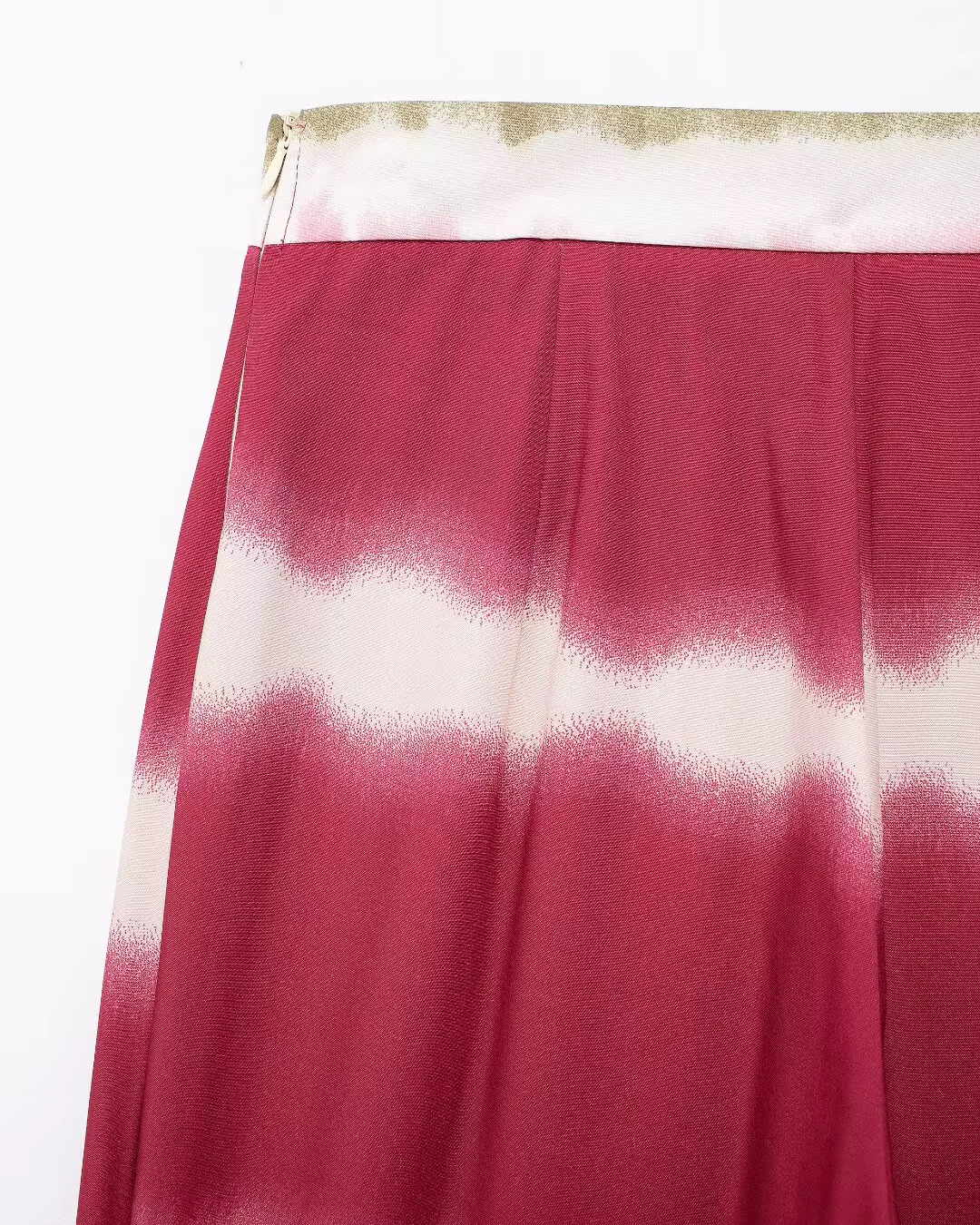 Chique Tie-Dye Wijde Pijpen Broek met Hoge Taille voor Dames