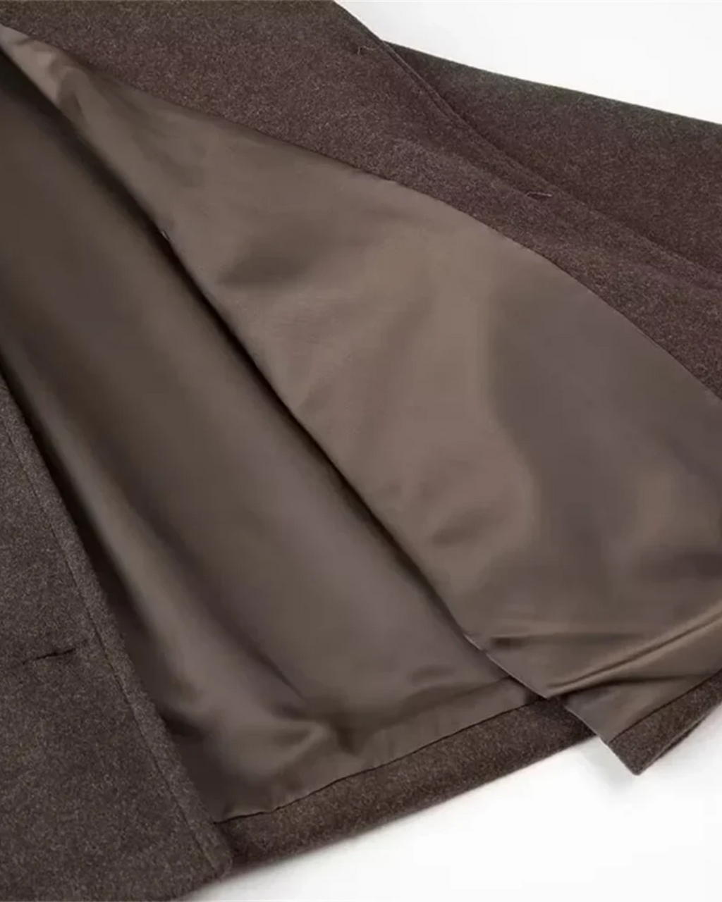 Korte Elegante Luxe Dubbelzijdige Wollen Jas voor Dames