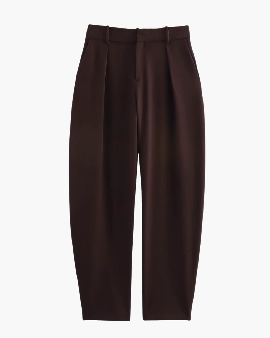 Elegante Bruine Blazer en Broek Set voor Dames