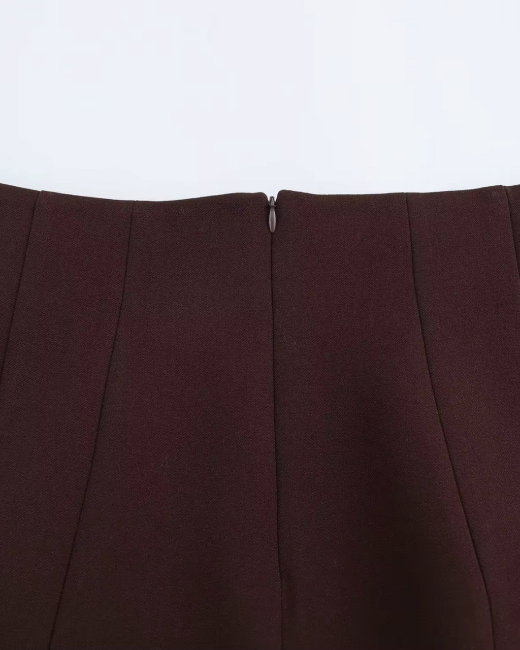 Elegante Bruine Blazer en Rok Set met Hoge Taille en Knoopsluiting voor Dames