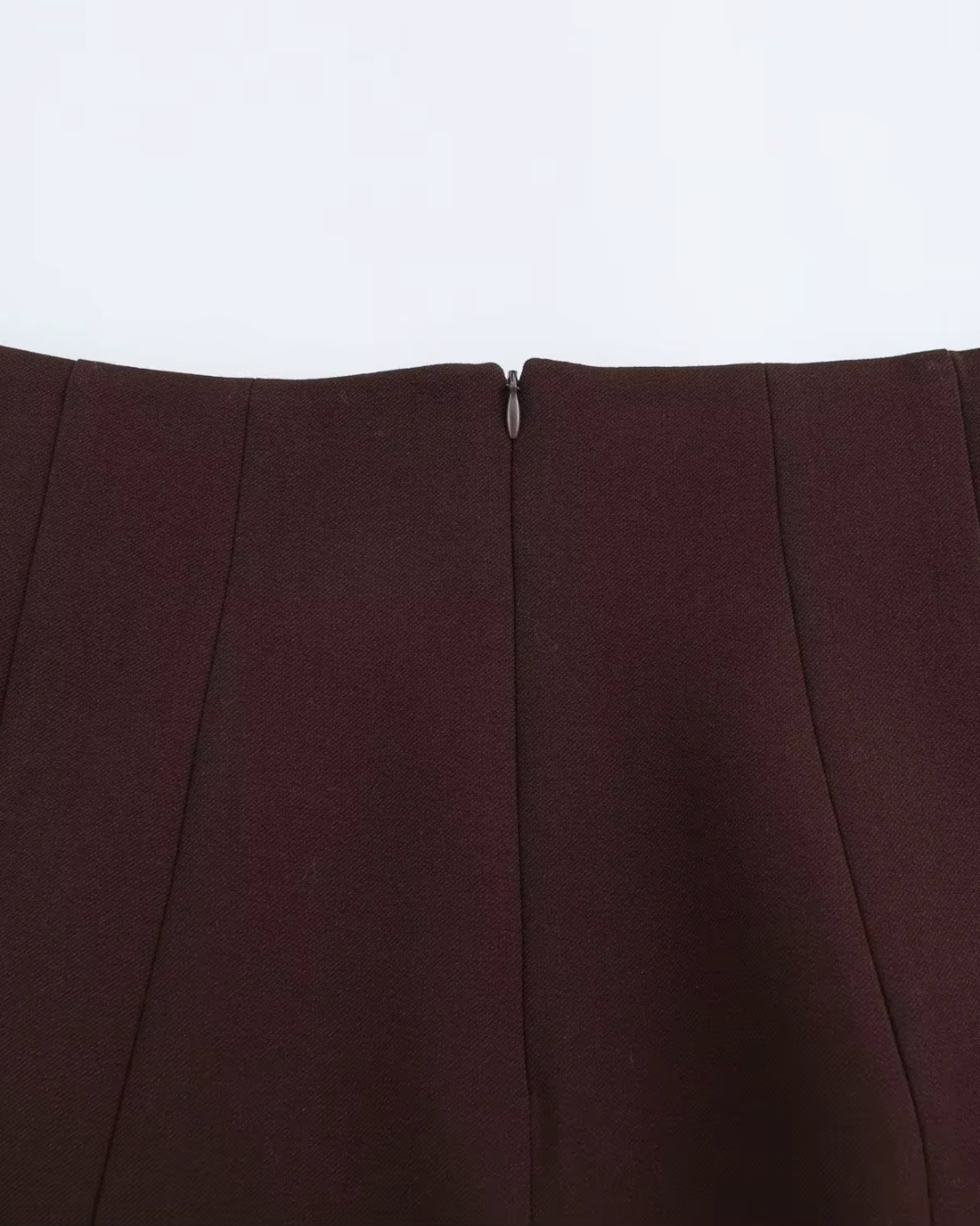 Elegante Bruine Blazer en Rok Set met Hoge Taille en Knoopsluiting voor Dames