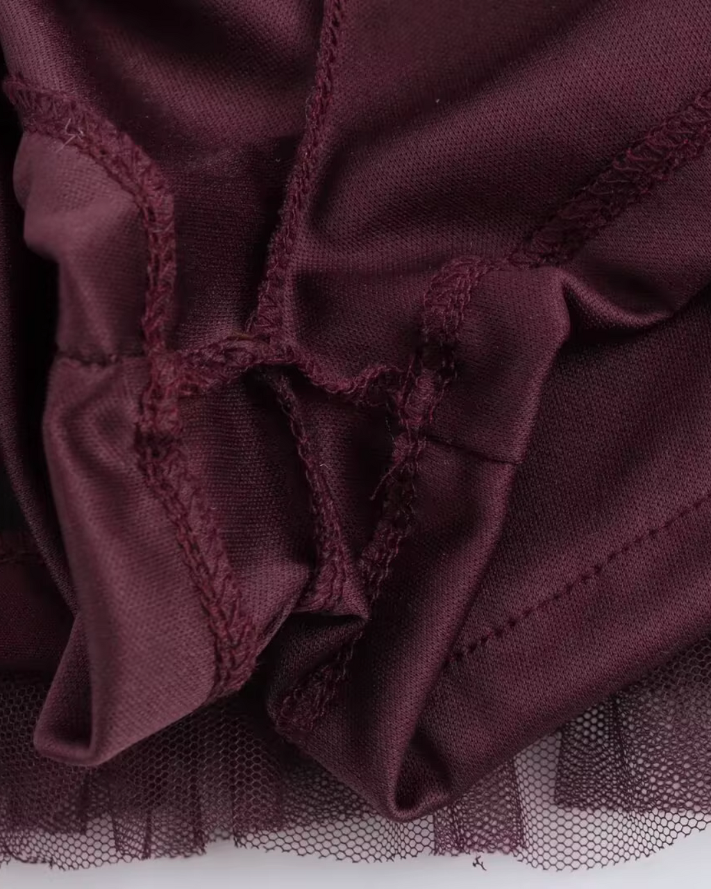 Korte Mouwloze Jurk met Tule Splicing en Ronde Hals voor Dames