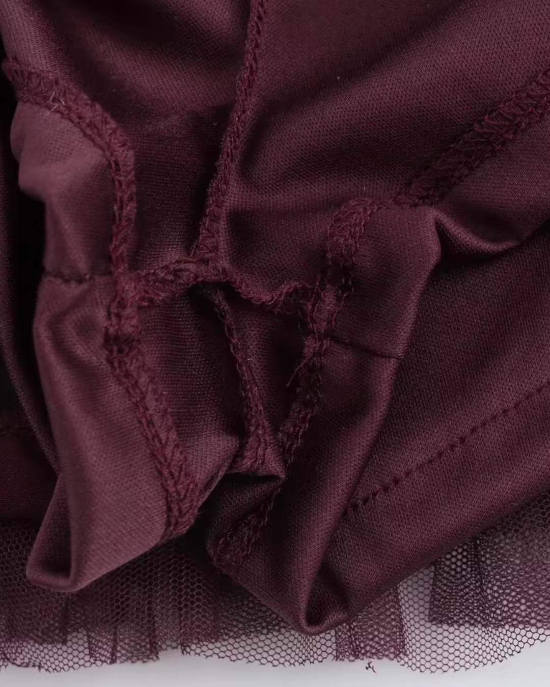 Korte Mouwloze Jurk met Tule Splicing en Ronde Hals voor Dames