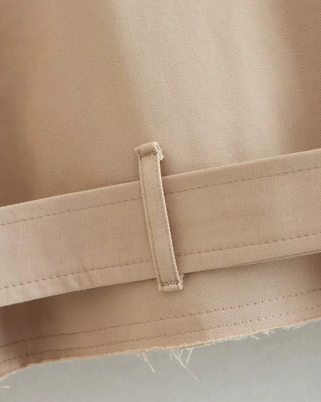 Cropped Jas met Riem en Double Breasted Design voor Dames