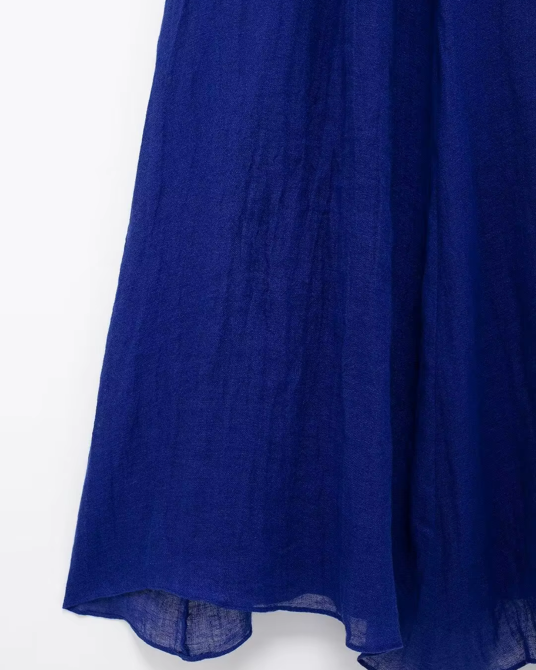 Blauwe Halter Lange Maxi Jurk met Open Rug voor Dames