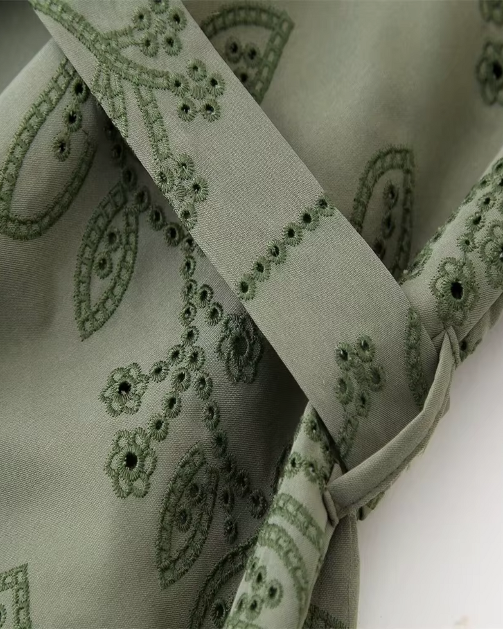 Geborduurde Holle Jurk voor Dames