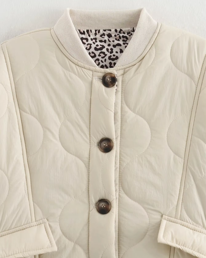 Retro Katoenen Single Breasted Winter Jas voor Dames