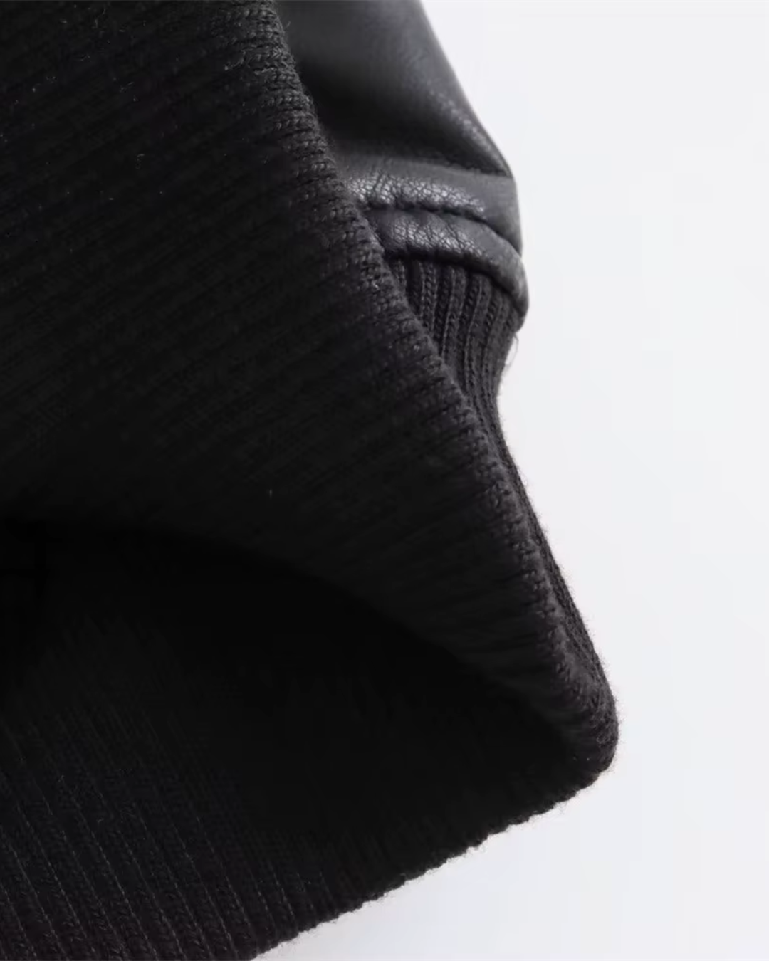 Korte Kunstleren Zwarte Motorjas Voor Dames