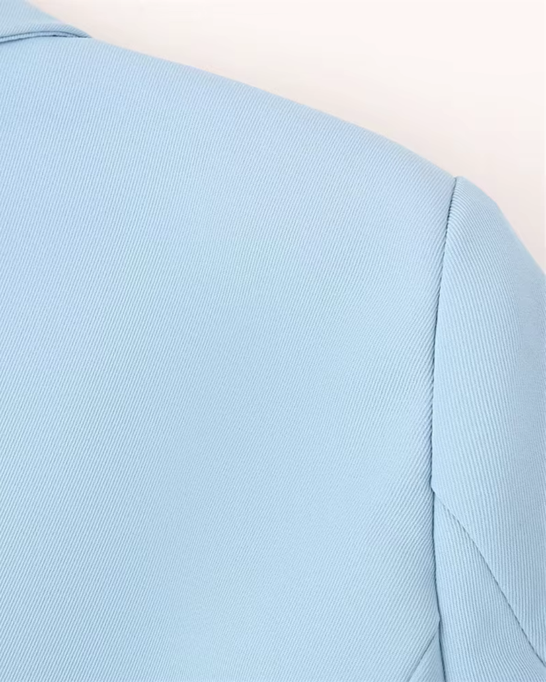 Stijlvol Gerimpeld Pak met Hoge Taille Broek voor Dames